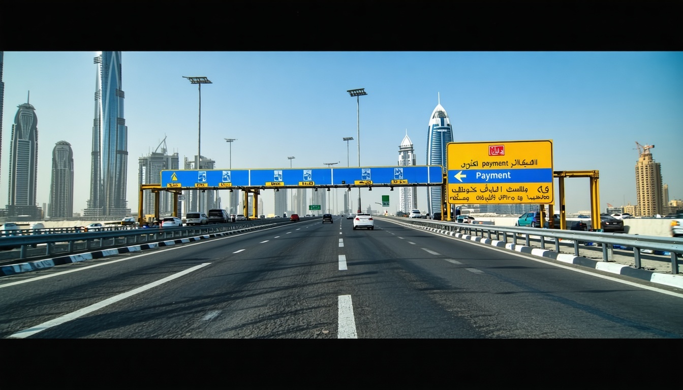 Digital payment for Dubai road toll